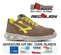 Chaussures de sécurité unisexes U-Power Red Lion® Adventure, légères, flexibles, anti-dérapantes, avec insert Inflinserie, avec embouts en aluminium - Beige 36
