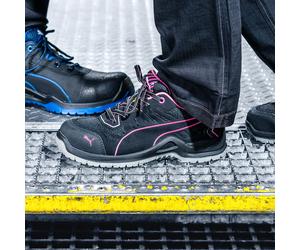 Chaussures de sécutité basses Femme S1P ESD SRC FUSE TC noir/rose - PUMA SAFETY - 644110 38