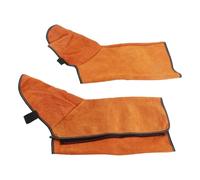 Chaussures de Soudage Couvre, Conception Résistante à la Chaleur de 500 | Cuir de vachette double couche, résistant à l\'usure, pour opérations à haute température, bande élastique, imperméable
