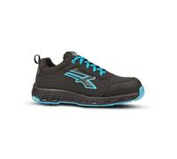 Chaussures de travail U-Power Stinger ESD S3S CI HI HRO FO SR - noir/bleu 44