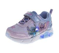 Chaussures lumineuses à LED pour filles - Princesse Disney Moana - Petite sirène Stitch Minnie La Reine des Neiges Barney Paw Patrol (tailles : 5-10 tout-petits/11-12 pour petit enfant), Angel N