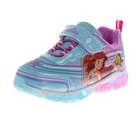 Chaussures lumineuses à LED pour filles - Princesse Disney Moana - Petite sirène Stitch Minnie La Reine des Neiges Barney Paw Patrol (tailles : 5-10 tout-petits/11-12 pour petit enfant), Petite Sirène