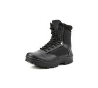 Chaussures Montantes / Boots Swat En Cuir Noir 12827000 Randonnee Airsoft