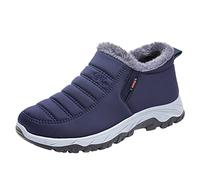 Chaussures Orthopédiques Homme Bottes d'hiver Femme d'hiver Doublées en Fourrure Chaude Confortables Antidérapantes pour l'extérieur,Women's Black z3