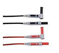 Chauvin Arnoux Set de cordons de mesure en silicone – fiches de sécurité 4 mm – 1,5 m – rouge/noir