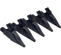 Chauvin Arnoux P01102099 Pince crocodile connecteur mâle 4 mm CAT III, CAT IV noir