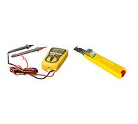 Chauvin Arnoux p01191739z 702 Multimètre de poche & JOKARI 10282 Couteau à dégainer, Jaune Multicolore