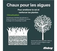 Chaux d'algues HUBEY - Chaux de jardin bio pour des plantes saines et des légumes juteux - Activateur naturel de sol (1 Kg)