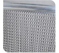 CHAWNIAO rideau à chaîne en aluminium 90 cm x 200 cm en de qualité supérieure pour portes - Rideau à chaîne contre les insectes, les mouches, les guêpes - Moustiquaire intérieure et extérieure