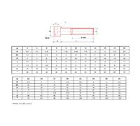 CHC12X20.129 Vis à métaux M12 x 20 mm tête cylindrique hexagonale creuse pack 50