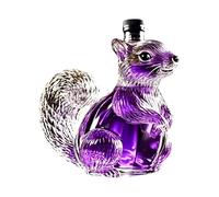 Chdnhe Carafe à Whisky - Bouteille de Vin Vide en Forme d'Écureuil | Carafe en Verre,pour la Maison la Cuisine la Salle à Manger le Bar le Restaurant les Fêtes et les Célébrations et Soirées Dîners