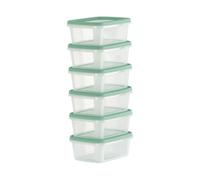 Checkmart To Go Mini Bites Récipients Hermétiques avec Couvercles 250 ml | Lot de 6 Récipients de Préparation de Repas & Contrôle des Portions | Micro-ondes, Congélateur & Lave-vaisselle
