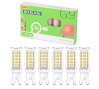CHEERBEE Ampoule G9 LED 3W 480LM Blanc Neutre 4000K, Équivalent 40W Halogène, Capsule Non Dimmable, Classe Énergétique C, Pour Lustre, Plafonnier et Applique Murale, Lot de 6