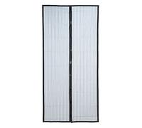 Cheeroyal Porte Moustiquaire Magnétique, Noir Polyester Porte Moustiquaire Rideau Pâte Magique Rideaux Cryptage pour Anti Moustique ou Ravageur Porte Souple Magnétique (90x210)