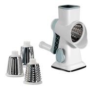 Cheese Grater - 24x21.5x10cm 1set Pp+Tpe, Multifunctional Cutter, Rotary Food Tool | Perfectly for Fruits Cucumber Potato, Restaurant