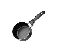 Chef Aid Casserole 14 cm 1L Aluminium avec Revêtement Antiadhésif et Bec Verseur Petite Casserole Compacte avec Poignée Pour Gaz Electrique et Vitrocéramique Noir