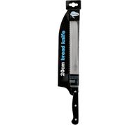 Chef Aid Couteau à Pain Dentelé 20 cm, Lame Inox et Manche Noir
