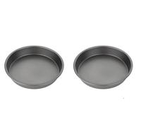 Chef Aid Lot de 2 moules à gâteau ronds anti-adhésifs avec base fixe