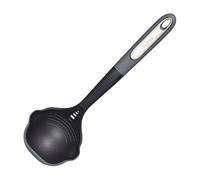 Chef Aid Louche en nylon avec marquage millilitre, outil de service polyvalent avec tête en nylon et bord en silicone, poignée confortable et crochet de suspension, sans BPA et passe au lave-vaisselle