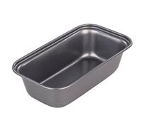 Chef Aid Mini Moule à Cake 15,5 x 8,5 cm, Moule Rectangulaire Antiadhésif en Acier Carbone pour Mini Pain, Gâteau, Cake, Brownies, Desserts, Gris, Compatible Lave-vaisselle