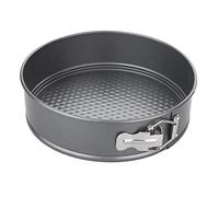 Chef Aid Moule à Gâteau Rond Démontable 22,6 cm en Acier au Carbone avec Revêtement Antiadhésif et Fond Amovible, Compatible Réfrigérateur et Congélateur, Gris