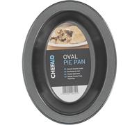 Chef Aid Moule Ovale 16,7 x 12,7 x 3,5 cm avec Revêtement Antiadhésif pour 1 Personne Gâteaux Individuels Quiches et Petits Plats au Four Compatible Four et Congélateur