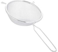 Chef Aid Passoire 18 cm en Acier Inoxydable Tamis Fin avec Poignée Pour Égoutter Pâtes Riz Laver Fruits et Légumes Passoire Cuisine Argent