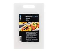 Chef Aid Planche à Découper Blanche 31 x 18 x 0,9 cm en Plastique Légère Utilisable des Deux Côtés et Lave Vaisselle pour Légumes Fruits Pain Viande Fromage