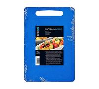 Chef Aid Planche à découper bleue en polyester, surface antidérapante multifonction, facile à nettoyer et passe au lave-vaisselle avec poignée, 35 x 25 cm, autres options de couleur disponibles