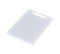 Chef Aid Planche à découper grande 40 x 30 cm, plastique alimentaire sans BPA, surface antidérapante, lavable au lave-vaisselle, poignée intégrée, blanche, fine et robuste