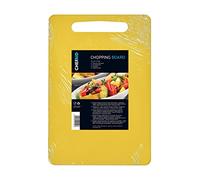 Chef Aid Planche à découper jaune en polyester, surface antidérapante multifonction, facile à nettoyer et passe au lave-vaisselle avec poignée, 35 x 25 cm, autres options de couleur disponibles
