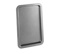 Chef Aid Plaque de cuisson antiadhésive en acier au carbone 33,5 x 22 x 2 cm, four pâtisserie et rôtis, sans PFAS PTFE BPA, lave-vaisselle, réfrigérateur et congélateur, gris