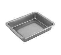 Chef Aid Plat à Rôtir Antiadhésif en Acier Carbone avec Bords Profonds pour Viande Légumes et Plats au Four Compatible Réfrigérateur et Congélateur Gris 28 x 22 x 5 cm