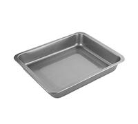 Chef Aid Plat à Rôtir Rectangulaire Antiadhésif en Acier Carbone avec Bords Profonds pour Viande et Légumes Gris 38 x 30,5 x 6 cm