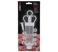 Chef Aid Seringue à glaçage avec 8 douilles, stylo de décoration pour cupcakes, gâteaux, remplissage de crème et pâtisseries, nettoyage facile et réutilisable, embouts interchangeables