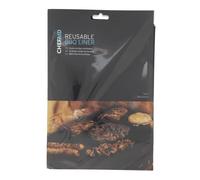 Chef Aid Tapis de barbecue réutilisable 50 x 40 cm anti-adhésif pour barbecue et cuisine en plein air, convient également pour une utilisation dans le four intérieur et disponible en couleur noire