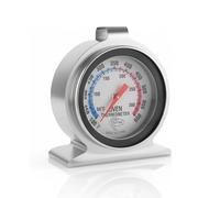 Chef Aid Thermomètre de four en métal inox 50-300°C, cadran analogique lisible, pose libre ou suspension, contrôle de température précis pour pâtisserie, pains et rôtis