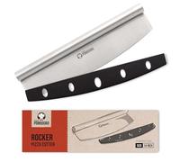 Chef Pomodoro Coupe-Pizza Professionnel en Inox, 35,6 cm | Super Tranchant avec Couvre-Lame, Poignée Confortable