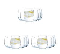 Chef & Sommelier - Collection Primary - 6 gobelets 35 n Cristallin - Moderne et élégant verre à eau et à soda - Résistance hors norme - Transparence absolue Q6357 (Lot de 3)