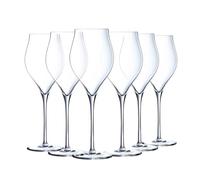 Chef & Sommelier Flûte à Champagne Exaltation 30 cl Lot de 6 | Verre transparent résistant, verre à champagne et crémant, compatible lave-vaisselle, fabriqué en France