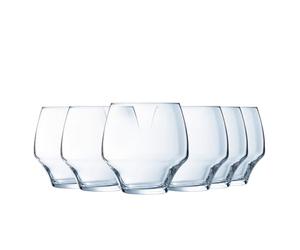 Chef & Sommelier Verre à Eau Open Up 38 cl Lot de 6 | Cristallin Krysta ultra résistant, gobelet pour jus, soda et whisky, compatible lave-vaisselle, fabriqué en France
