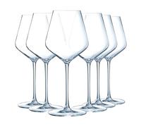 Chef & Sommelier Verre à Vin Distinction 47 cl Lot de 6 | Verre transparent résistant, verre à pied pour dégustation, compatible lave-vaisselle, fabriqué en France