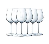 Chef&Sommelier - Verres à vin Galea 38 cl - Lot de 6 verres à pied - Verre en cristallin - Haute résistance - Compatible lave-vaisselle - Fabriqués en France