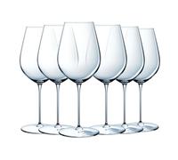 Chef&Sommelier Verres à vin Galea 65 cl - Lot de 6 verres à pied - Verre en cristallin - Haute résistance - Compatible lave-vaisselle - Fabriqués en France