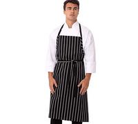 Chef Works A100-BCS Tablier de chef anglais Rayures noires