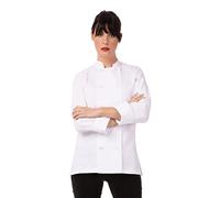 Chef Works B499-l Femme le Mans Veste de cuisine, grande, Blanc,
