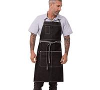 Chef Works Bronx Tablier à col rond Noir Taille unique