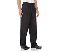 Chef Works Essential Baggy Pantalon de chef pour homme, noir, Taille XS