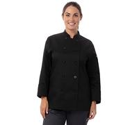 Chef Works Le Mans Chef Coat Manteau, Noir, M Femme