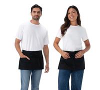 Chef Works Lot de 2 tabliers de serveuse unisexe - Noir - Taille unique